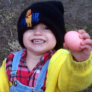 He only needed help finding one egg!