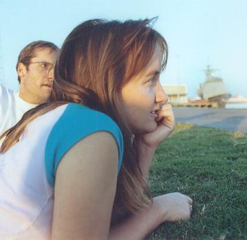 Watching ships pass by on the Mississippi River