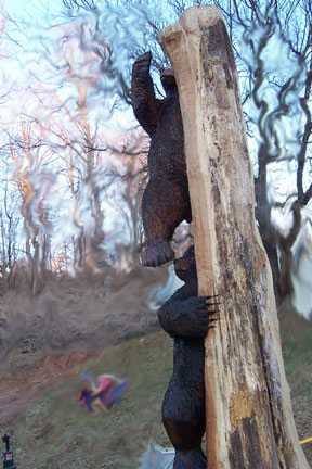 Oak, all chainsaw, free-standing