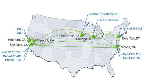 our net work mak spans the USA