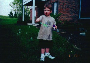 bubble blowing