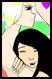 Lilly and Christian cuddling, only this one I colored on Adobe!