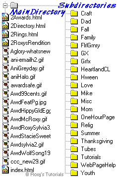 My main directory and subdirectory files in my computer - image � Roxanne M. Flanagan