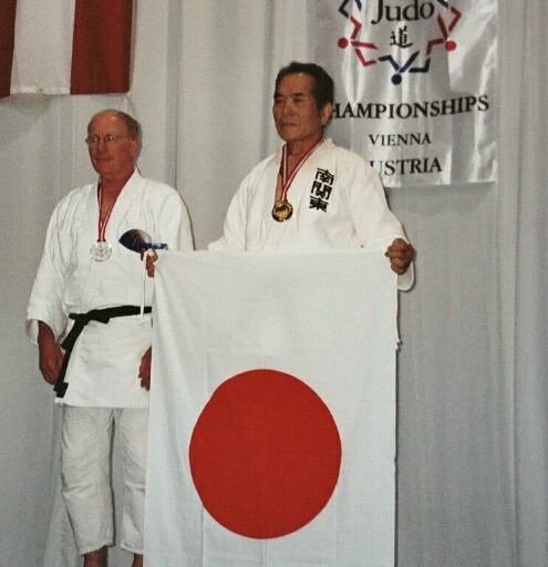 Roy Manuel respects the Japanese National Anthem