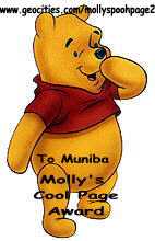 Molly's Pooh Page awards me