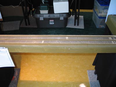 The bridge we duck under to get inside the layout area.