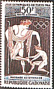 A young slave messages an athlete's foot