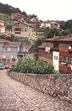 Roman cobble stones on the Roman Bridge of Cangas de Onis