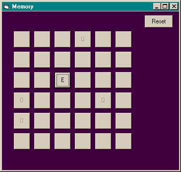 Memory Form - Explorers Visual Basic Tutorial