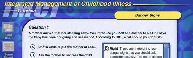 IMCI feedback page