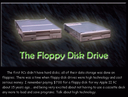the floppy disk drive