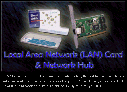 the Local Area Network (LAN) Card & Network Hub
