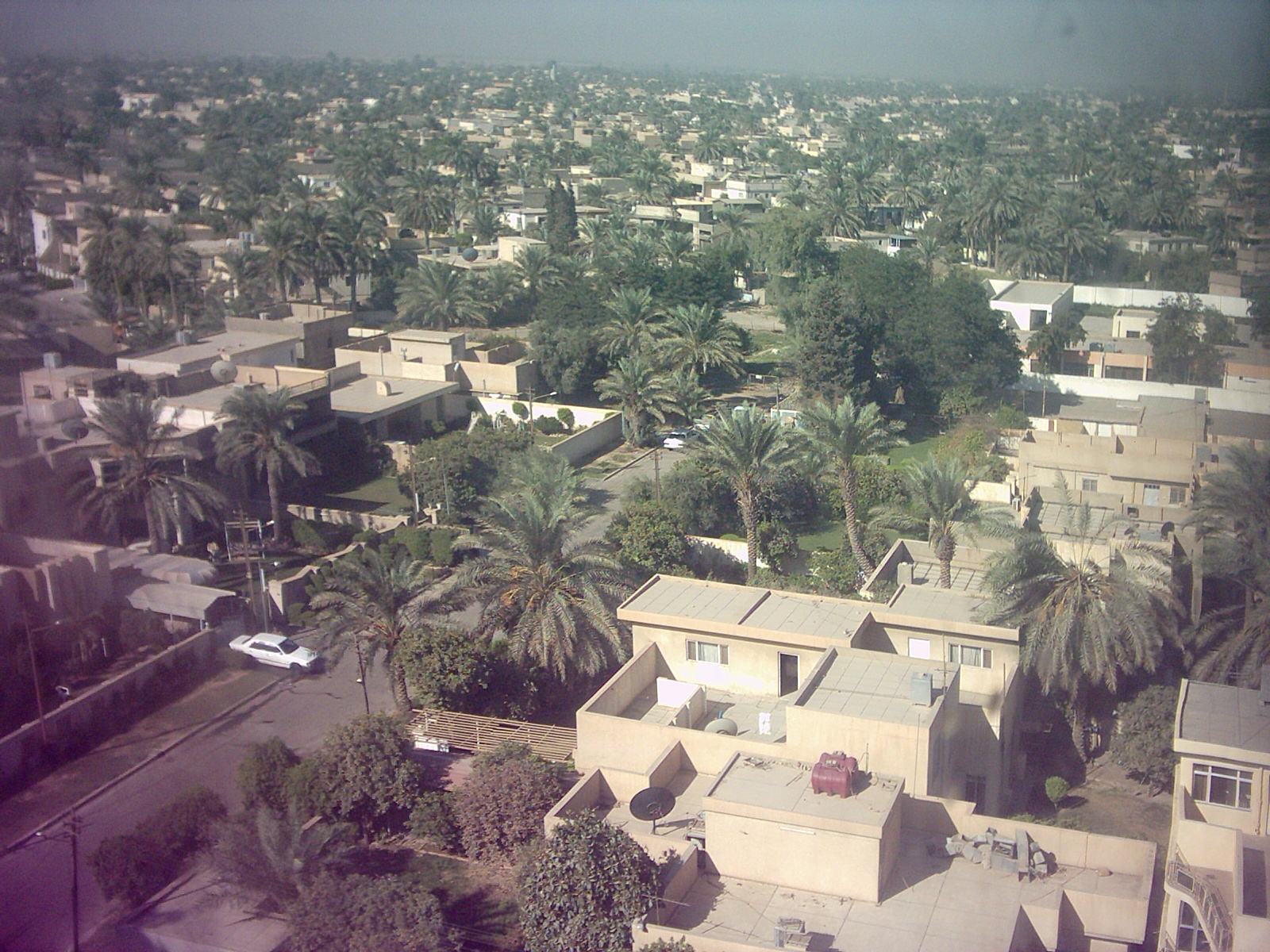 An overhead view of Baghdad