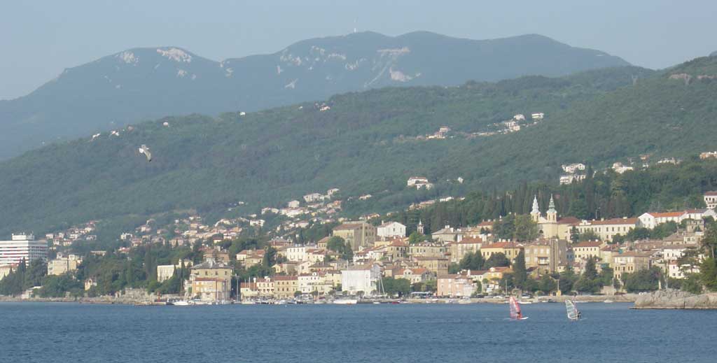 City of Volosko and Ucka mountain