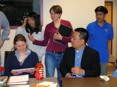 Taken during the class break time Integrative Seminar with EM