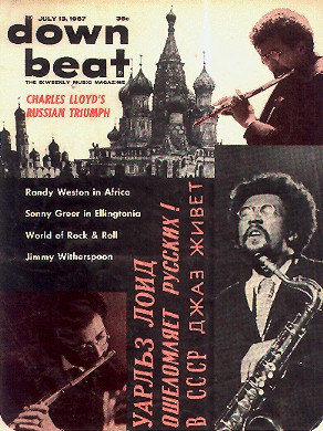 Cover page of Downbeat July 13, 1867