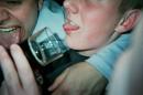 pissed in liquid