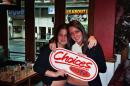 stacey and jane with creelers sign