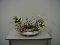 Hydrangea, Bell Flower, Pink Dianthus, Themeda Japonica