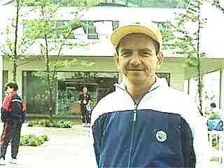 Roberto Vital, médico, durante as Paraolimpíadas de Sydney. Foto Rogério Torquato, outubro/2000