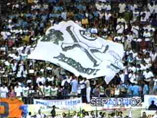 Torcida do Atheneu. Foto Arquivo RTBlau, setembro/2002 