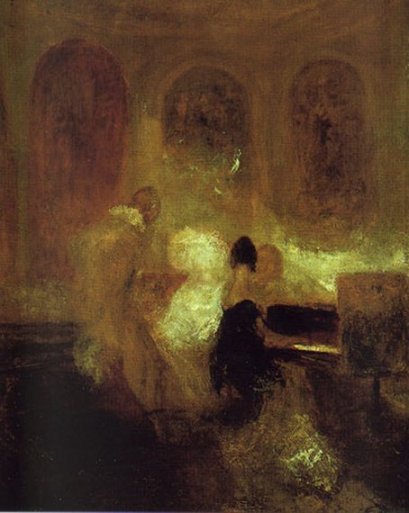 Una reuni�n musical. William Turner