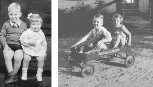 Bobby and Sara as children