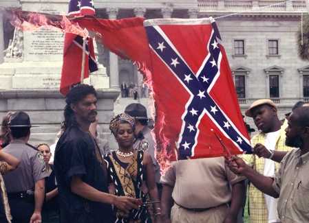 burning flag