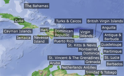 Click here to go to my Caribbean section