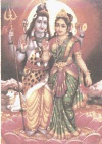 standing Shivji-Parvatiji