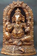wodden carved Ganeshji
