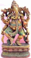 wodden carved Ganpatiji