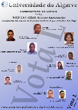 Poster sobre Lista para a Candidatura para org�os dos Estudantes Africanos da Universidade do Algarve.