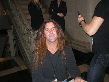 He looks so lost without his drums.