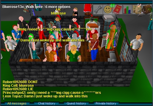 It's crowded in here