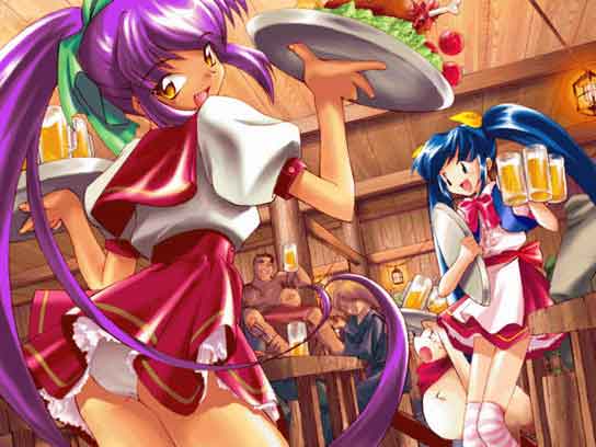 The purple haired waitress Zel was flirting with. ^__^
