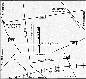 map of surrounding area of race