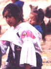 Ecuadorian girl at Banos bus station