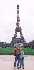 Ross and Brianna near the Eiffel Tower