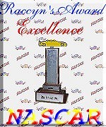Raccyns Nascar Award