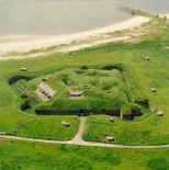 Luchtfoto van Fort Pannerden