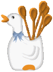 goose with spoons