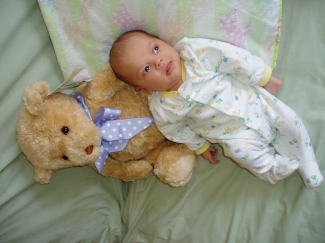 me and my teddy bear
