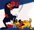 Dastardly and the sniggering hound