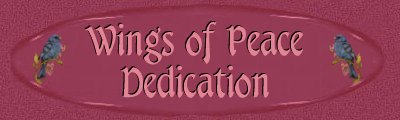 Wings of Peace Dedication Banner