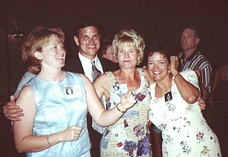 Robin (Harzell) Stoddard, Jim Barlow, Tori (Scherrer) Barlow, Bonnie (Fiene) Whittington