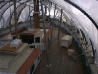 The foredeck under 'wraps'
