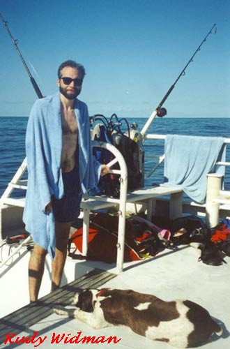 Paul and Hunter on deck