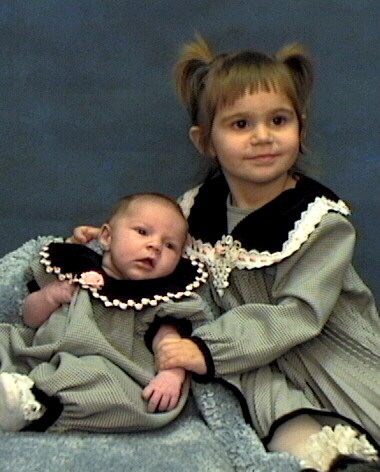 My beautiful girls Becky and Katie (God rest her soul)