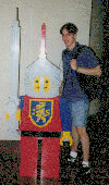 Me with a huge Lego warrior.